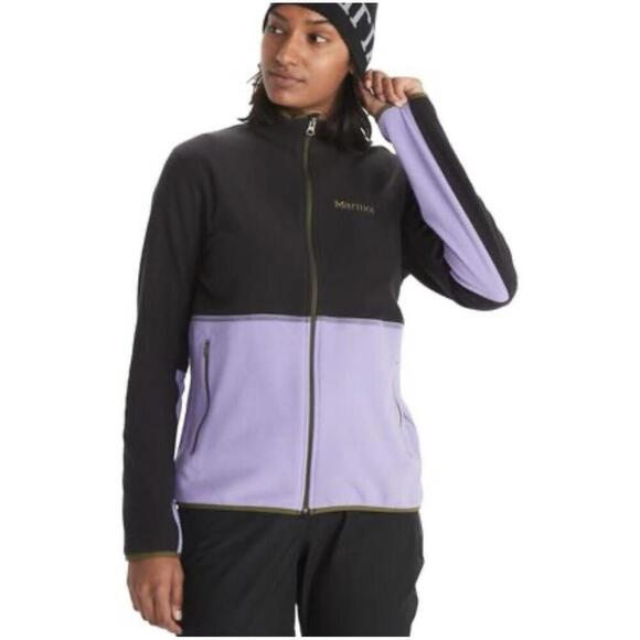 Marmot jacket womens XL purple full zip fleece outdoor trail hiking gorpcore - Picture 1 of 7